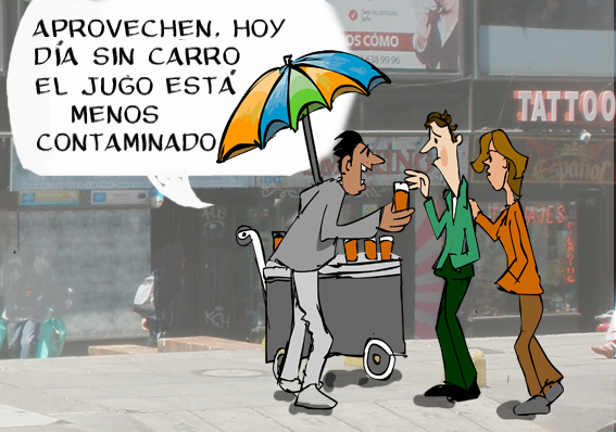 venta de jugo en la calle