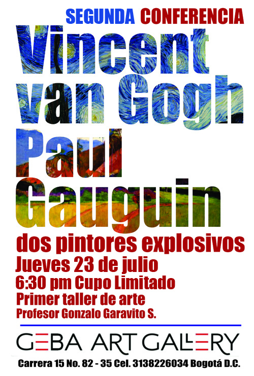 Afiche van Gogh y Gauguin